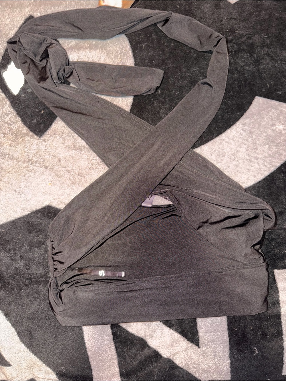 Black Wrap Front Top